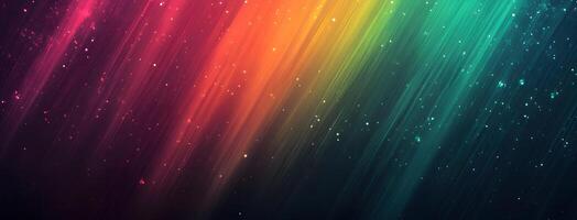 Vibrant color spectrum flows with delicate shimmering particles forming a stunning celestial backdrop photo