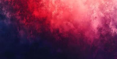 Vivid red and dark blue hues blend across this textured, abstract canvas, creating depth photo