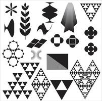 Geometric Shapes icon element. vector