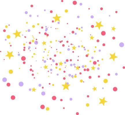Multicolored Festive Paper Confetti explosion decoration