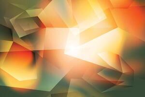 Abstract background with triangles and light vector