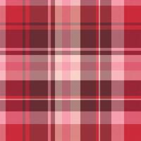 A red and pink plaid fabric background vector