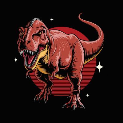 T-Rex Dinosaur artwork Illustration