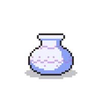 Pixel art Vase game asset design vector
