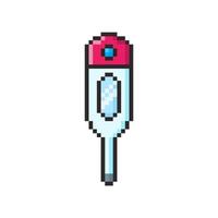 Pixel art a Thermometer game asset design vector