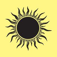 Sun Logo Icon Design Image isolated on white background vector