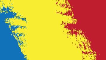 Primary colors background, blue, red, and yellow.Modern design colorful art with paint brush style, eps 10 vector
