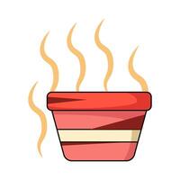 illustration of sauna bucket vector