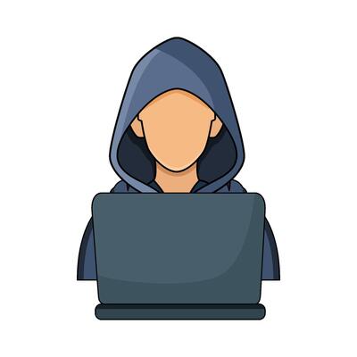 hacker man illustration