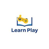 Book with game controller for learning and play vector