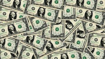 Animated dollar banknote transition with a green screen background. video