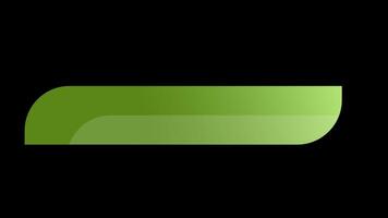 Lower third banner animation. Lower third bar template for breaking news, television, and media channels. Interface template. Transparent background with alpha channel, video