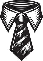 a black and white image of a tie vector