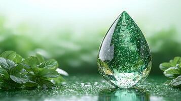 Light Green Tourmaline Drop Stone photo