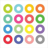 colorful circles as a beautiful and suitable background vector