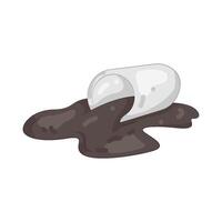 Illustration of Spilled Coffee vector