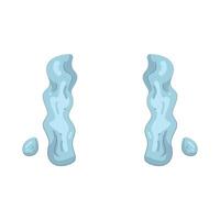 Illustration of tear drop vector