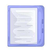 Illustration of e-reader vector