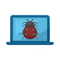Illustration of web bug vector
