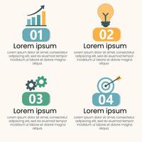 Infographic design elements with icons and arrows vector