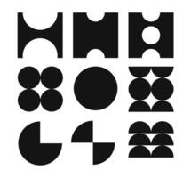 Set of Geometric Shapes for Design Purposes vector