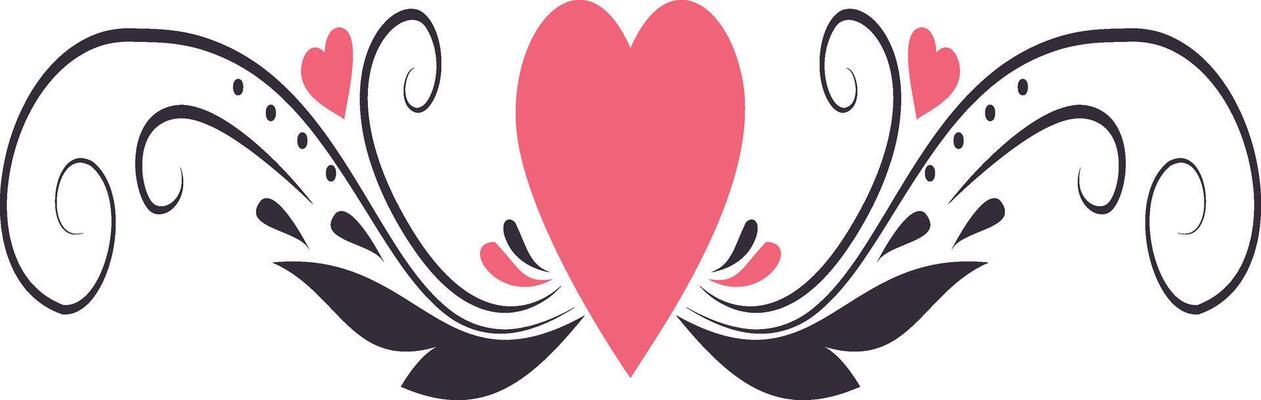 Valentine's Day Divider Element in Simple Design