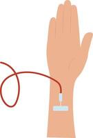 Blood Donation Icon in Flat Design, Isolated on White Background vector