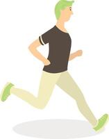 Man Running Character vector