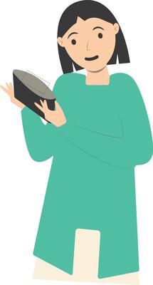 Puzzled Woman Carrying Empty Wallet