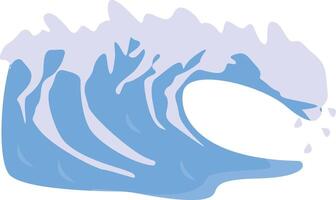 Sea Waves Icon with Abstract Design. vector