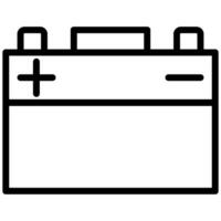 Accumulator Icon Outline Icon - Car Service vector