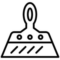 Paint Scraper tool Outline Icon - Carpentry vector