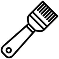 Paintbrush Tool Outline Icon - Carpentry vector