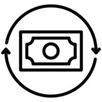 currency exchange money icon vector