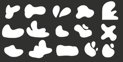 A set of different shapes and sizes of shapes vector