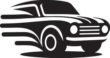 An image of a car with a black and white design vector