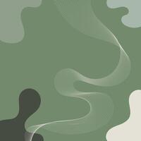 abstract fluid background with green color vector