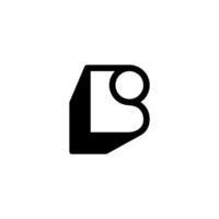 Black Initial B and dot Logo. Abstract Monogram Logomark for Growing Business, Branding, Identity, Marketing. vector