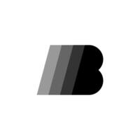 Black Initial B gradient Logo. Abstract Monogram Logomark for Growing Business, Branding, Identity, Marketing. vector