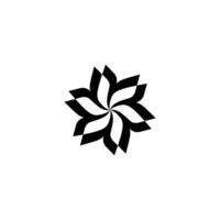 Black leaf nature tech Logo. Abstract Monogram Logomark for Growing Business, Branding, Identity, Marketing. vector