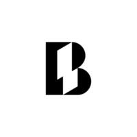 Black Initial B build building Logo. Abstract Monogram Logomark for Growing Business, Branding, Identity, Marketing. vector
