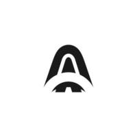 Black Initial A arrow Logo. Abstract Monogram Logomark for Growing Business, Branding, Identity, Marketing. vector
