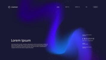 landing page futuristic design vector