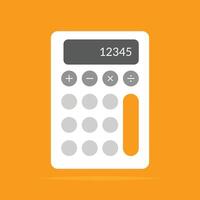 Calculator icon on white background. Savings, finances sign. Economy calculate. For UI, UX, website, mobile app. vector