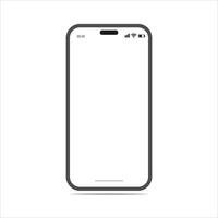 realistic high quality smartphone mockup with isolated background. Smart phone mockup collection vector