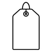 Minimalist price tag icon graphic vector