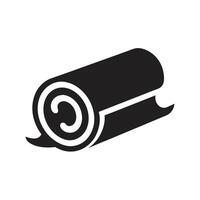 Rolled paper or document icon design vector