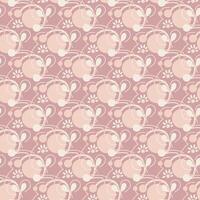 Seamless pattern with abstract doodle elements. background for surface design. vector
