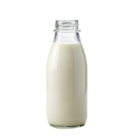 Glass bottle of milk isolated on transparent background png
