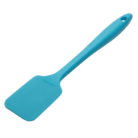 Light blue silicone spatula isolated on transparent background png